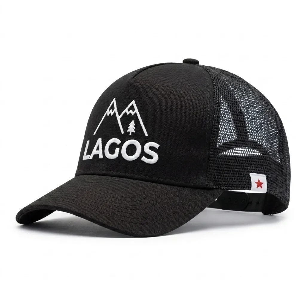 Custom Trucker hat made in Lagos, Nigeria