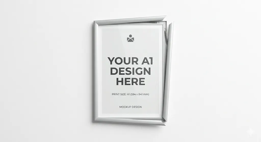 Custom A1 Snap Frames printed in Lagos, Nigeria