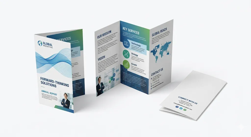 Custom A4 TriFold Brochures printed in Lagos, Nigeria