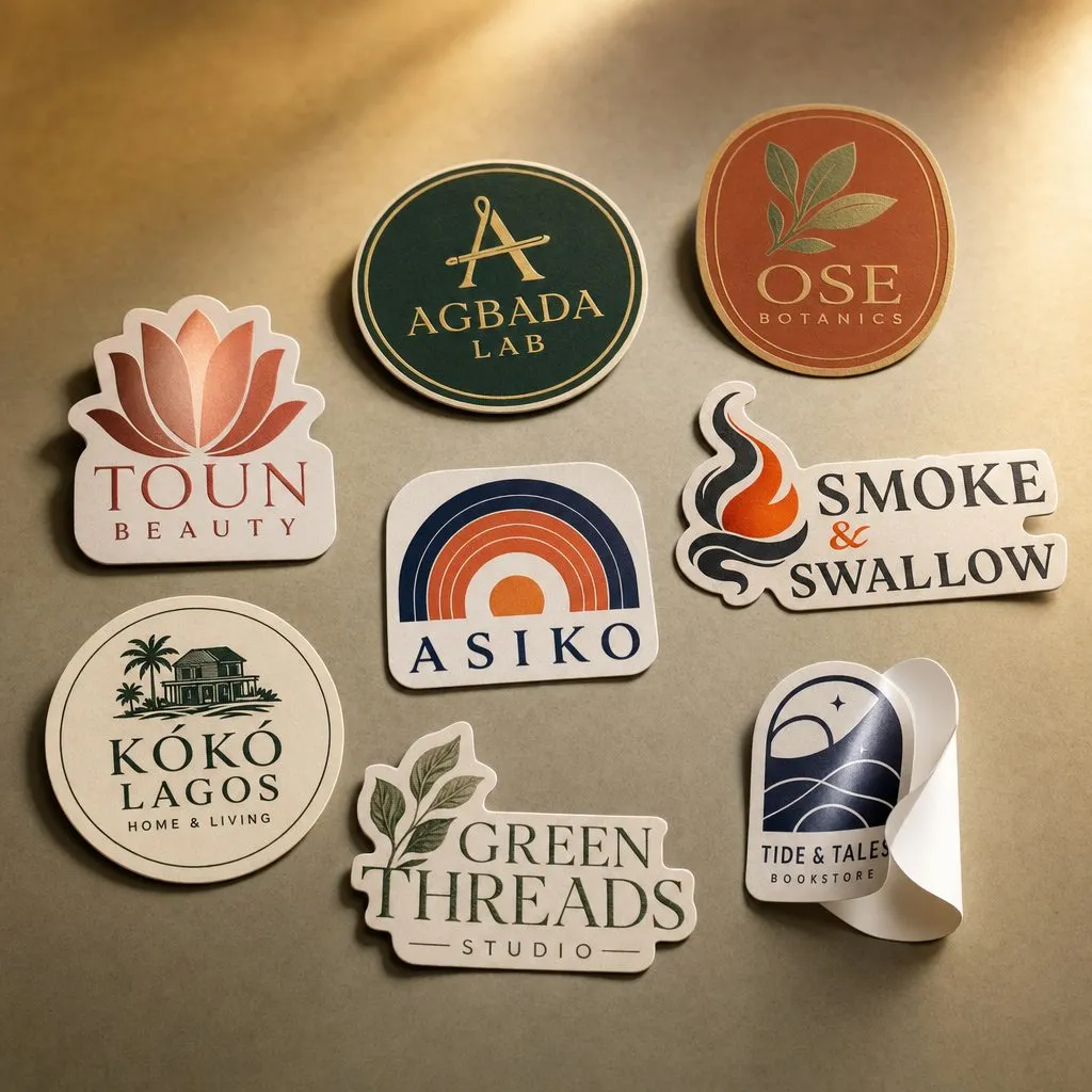 Custom Customized Sticker printed in Lagos, Nigeria