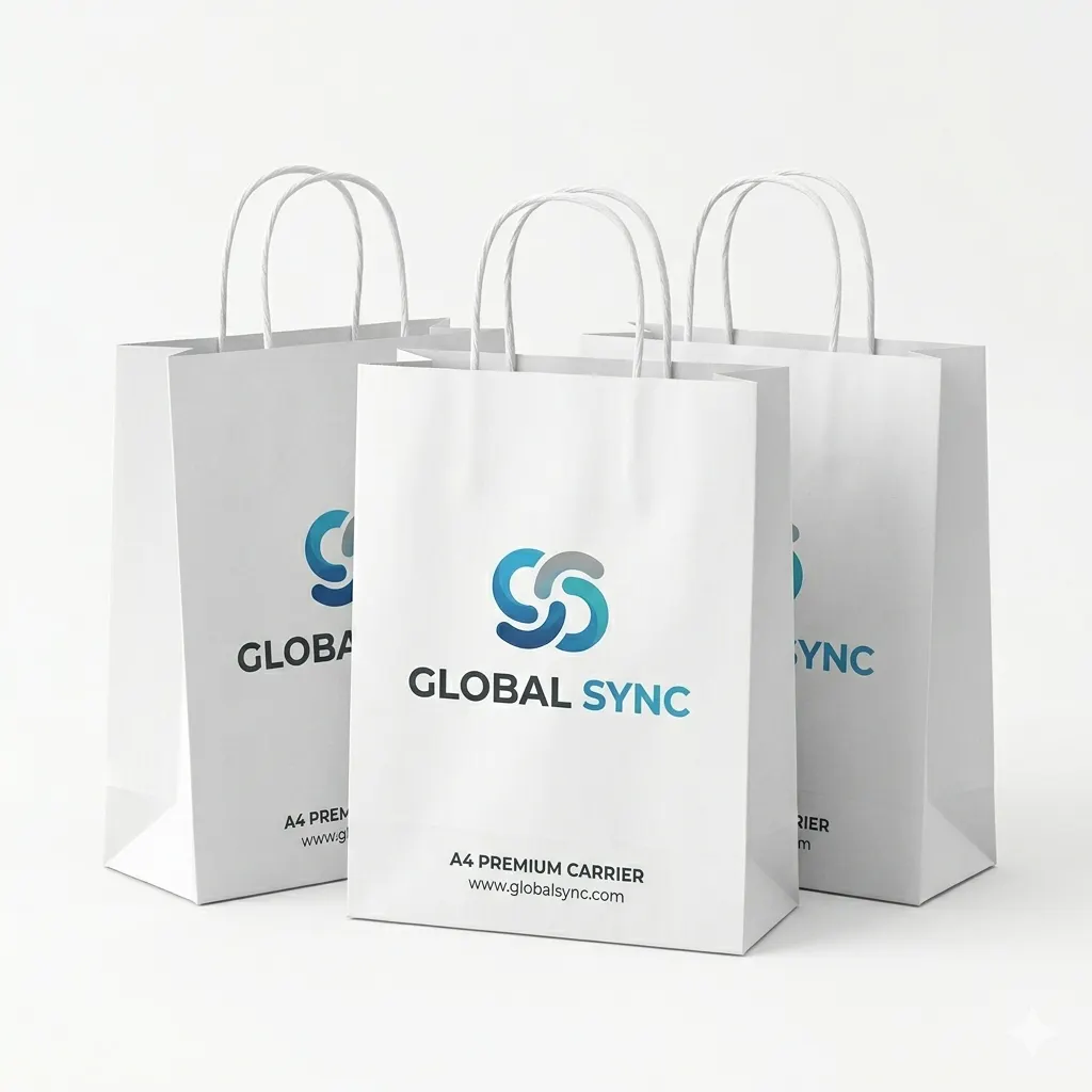 Custom A4 Branded Paper Bags printed in Lagos, Nigeria