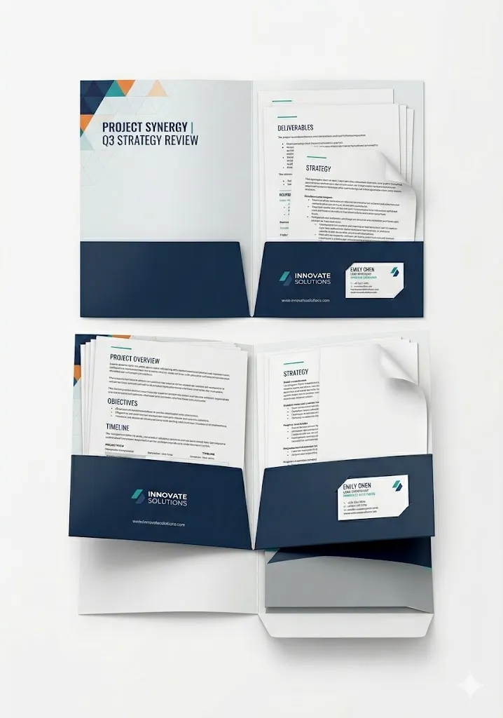 Custom A4 Presentation Folders printed in Lagos, Nigeria