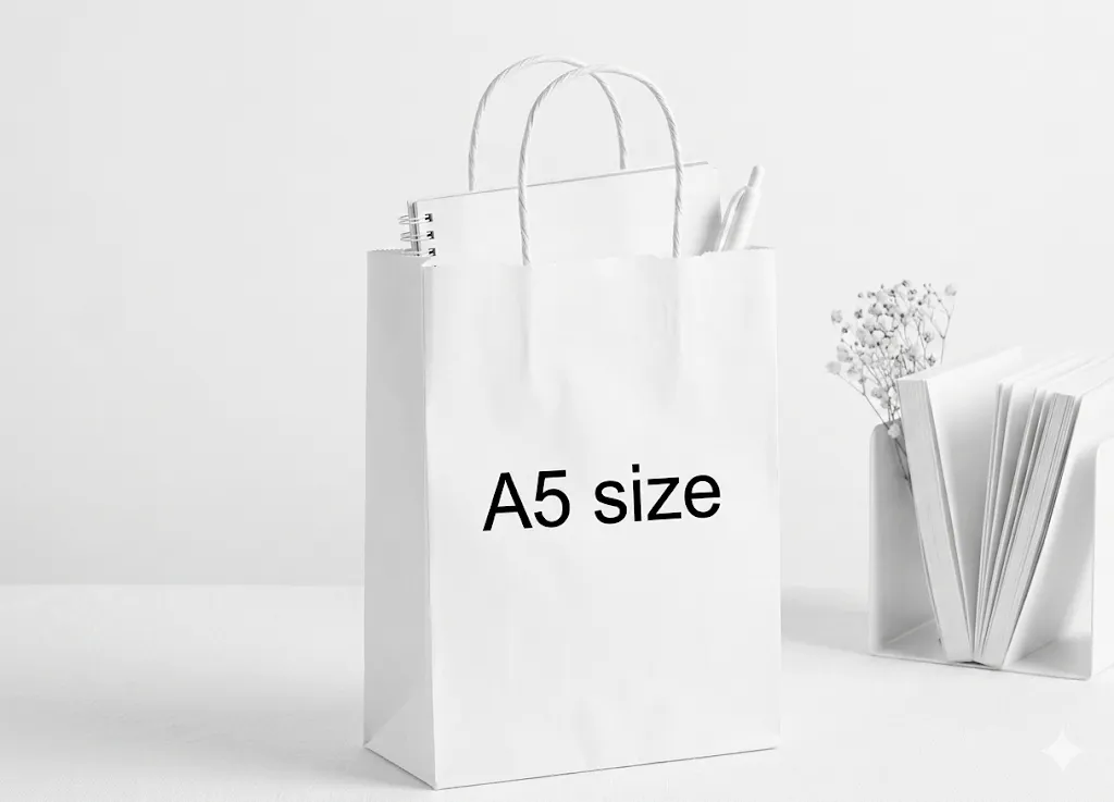 Custom Small (A5) Paper Bags printed in Lagos, Nigeria