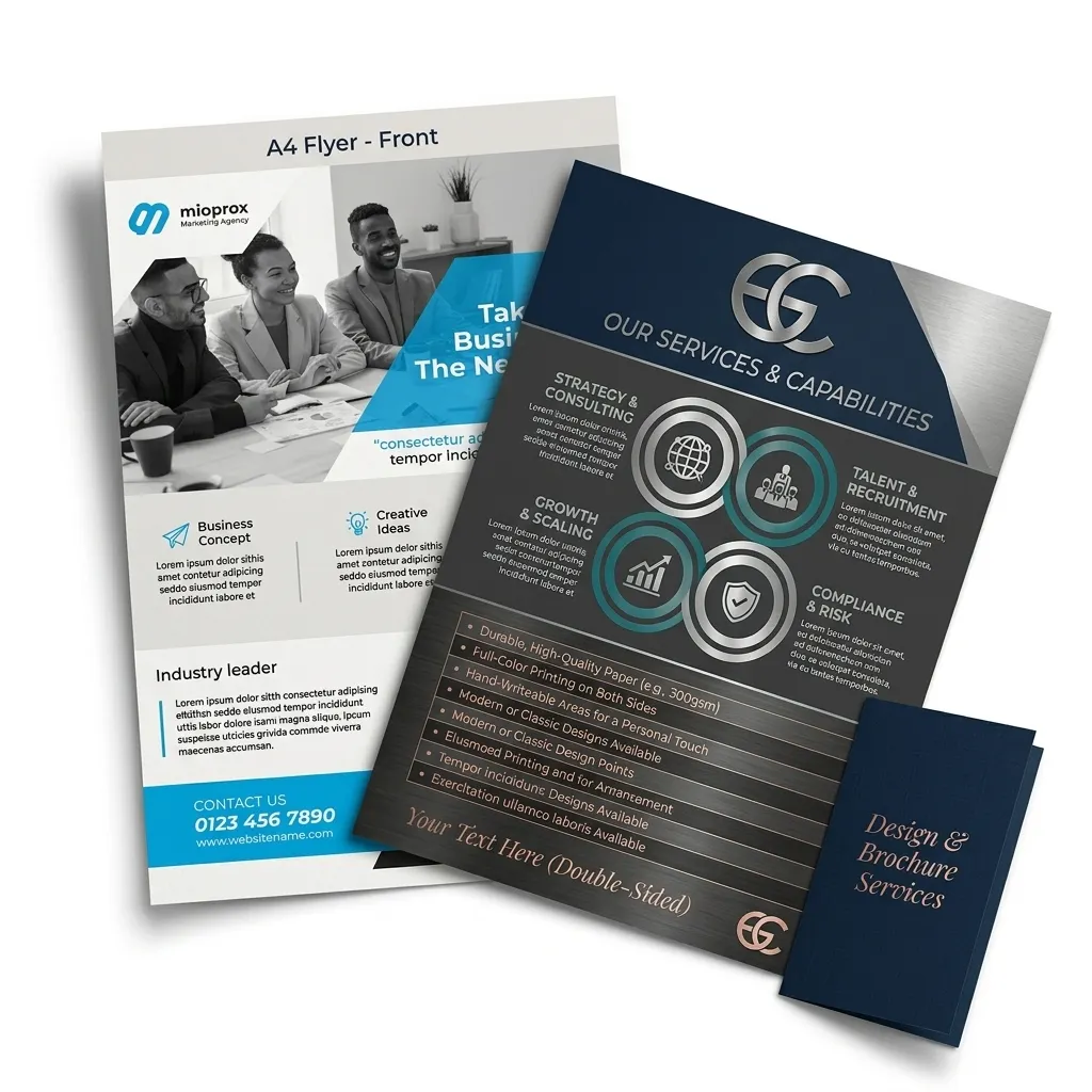 Custom A4 Flyers (Double Sided) printed in Lagos, Nigeria