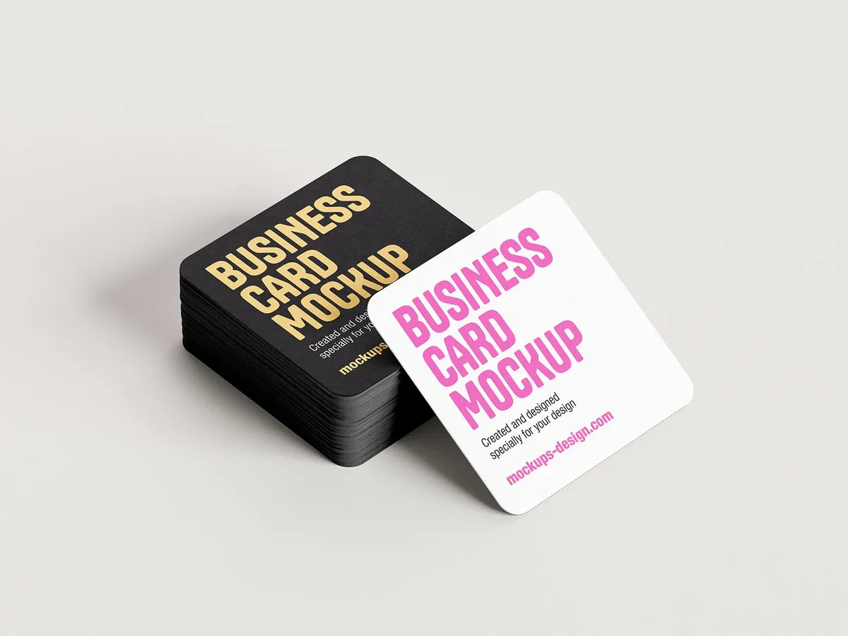 Custom Square Business Cards (Double sided) printed in Lagos, Nigeria