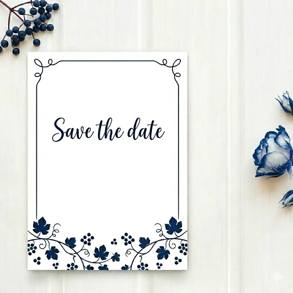 Custom Save the Date (A6 size) printed in Lagos, Nigeria