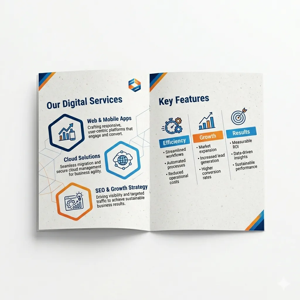 Custom A5 Bifold Brochures printed in Lagos, Nigeria
