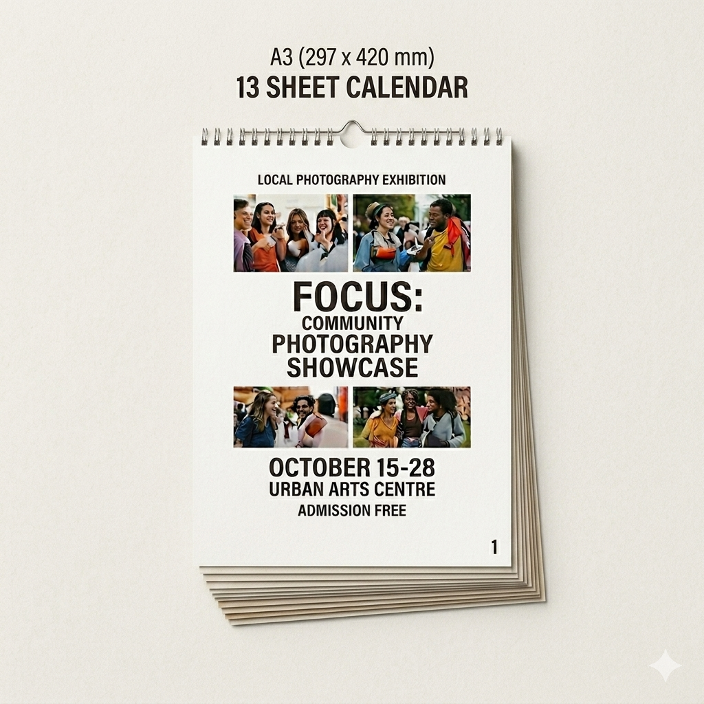 A3 Wall Calendars (13 sheets)