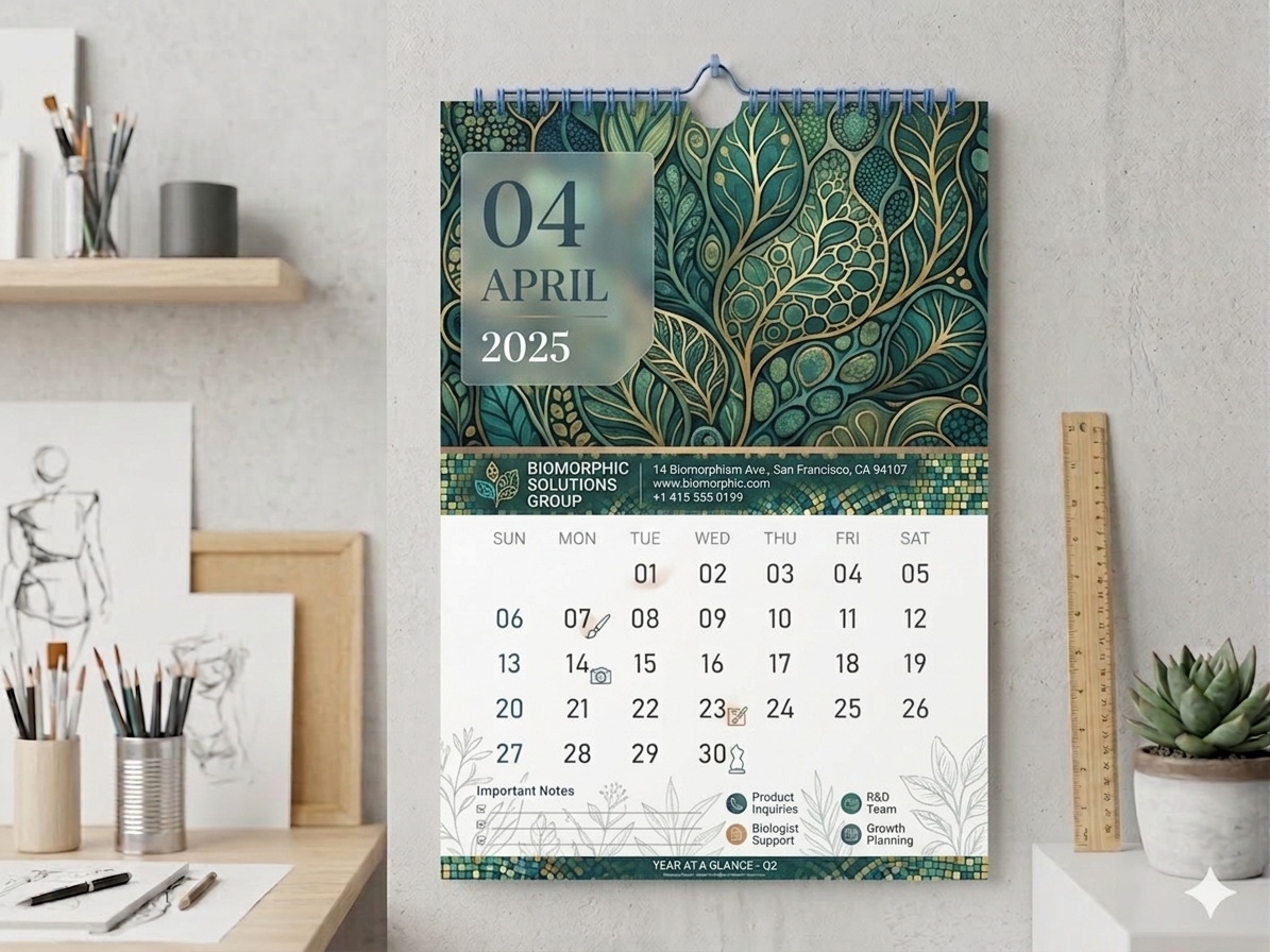 A2 Wall Calendars (7 sheets)