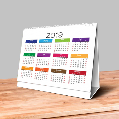 A5 Table Calendars (13 sheets)