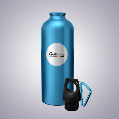 branded water bottle