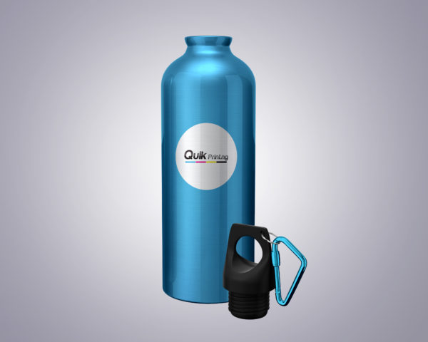 branded water bottle