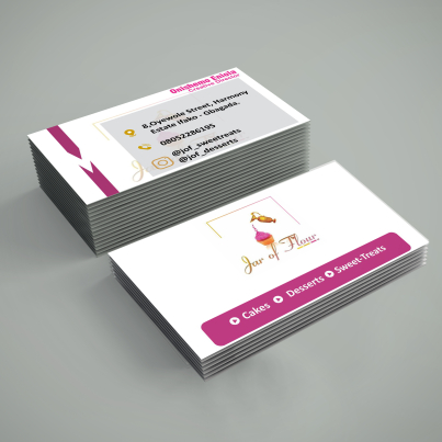 two sided business card