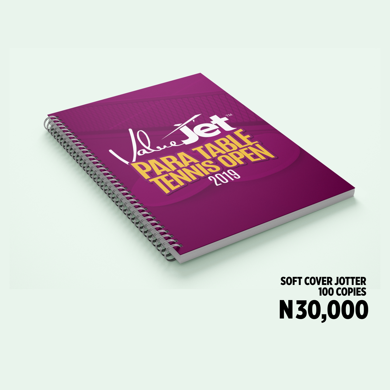 soft cover jotter