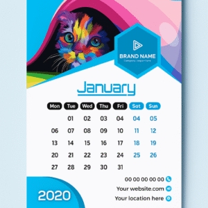 A2 Wall Calendars (13 sheets)