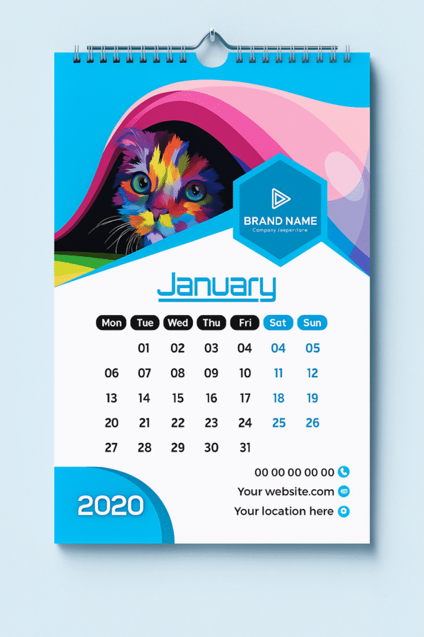 A2 Wall Calendars (13 sheets)