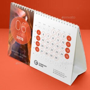 A5 Table Calendars (13 sheets)