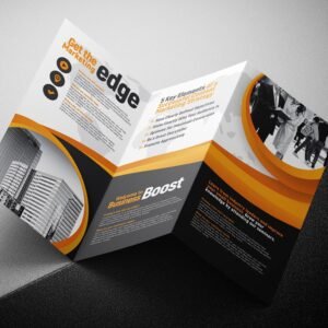 A3 Card Tri-Fold Brochures
