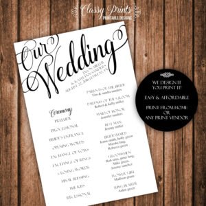 Wedding Programs